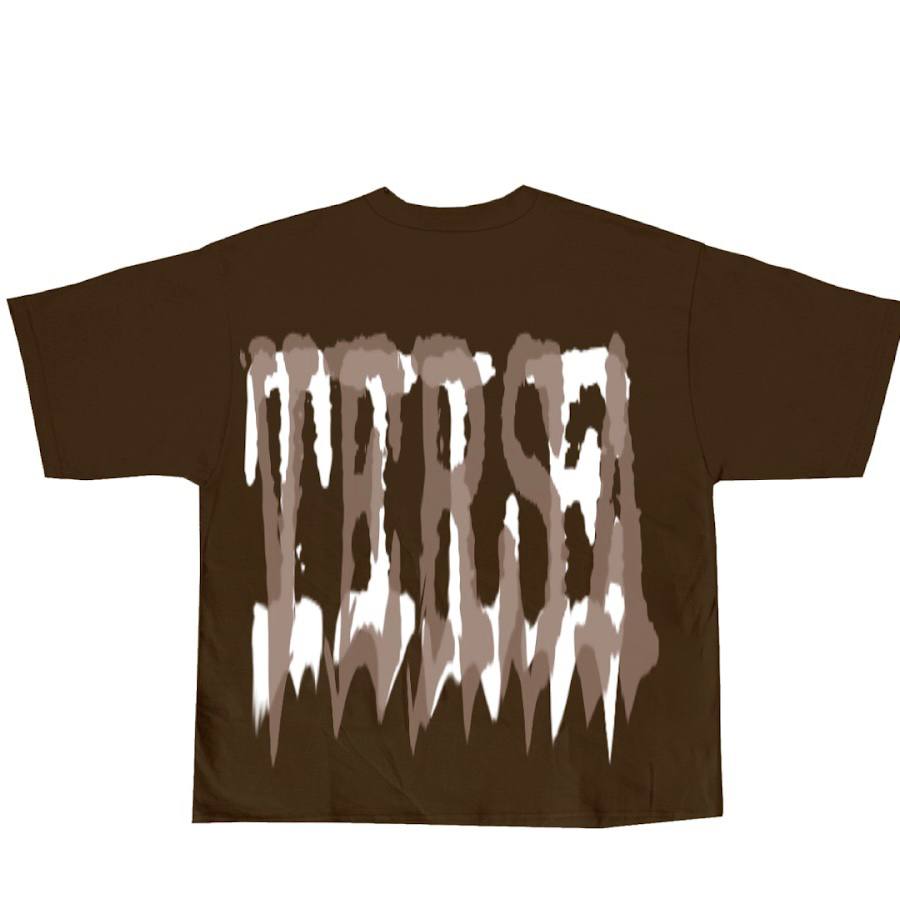 BROWN 2TONË OVERSIZED T-SHIRT