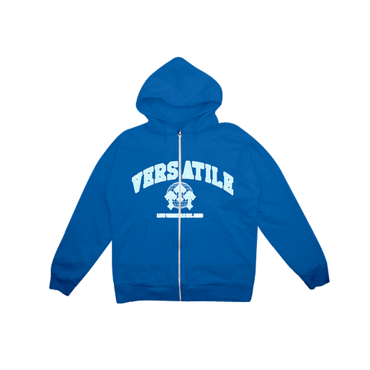 Blue versAtile University Zip Up Hoodie